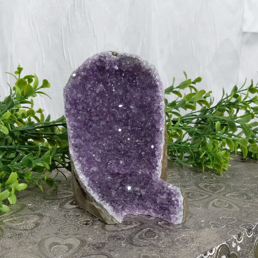 Purple Amethyst Geode Crystal
